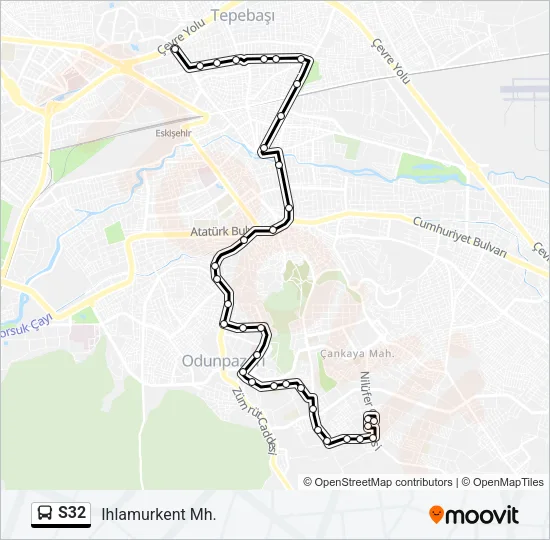 S32 Bus Line Map