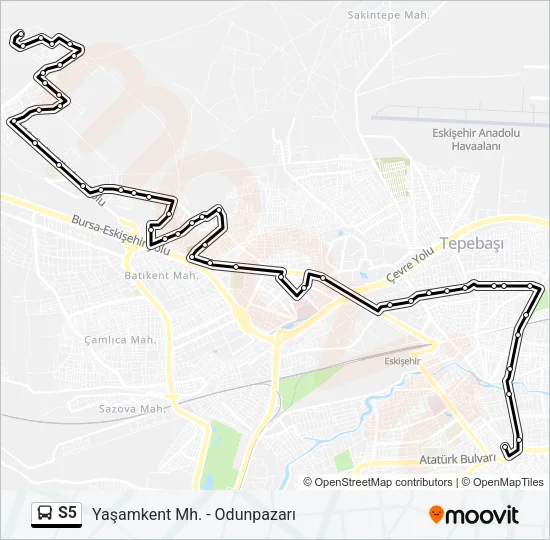 S5 Bus Line Map