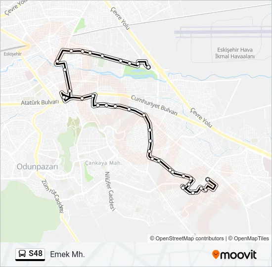 S48 Bus Line Map