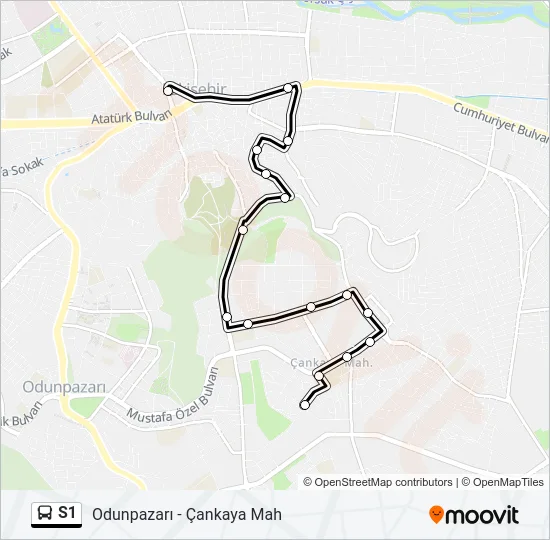 S1 Bus Line Map