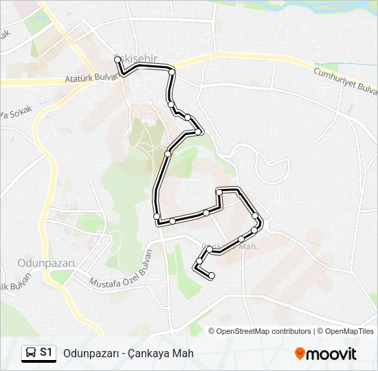 S1 Bus Line Map