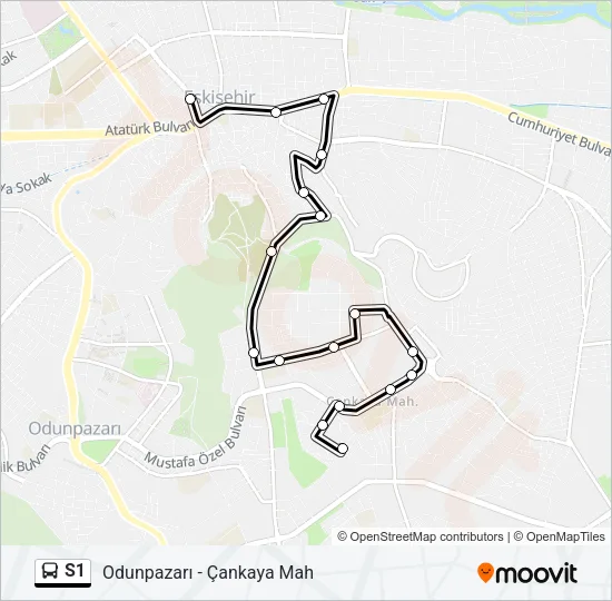 S1 Bus Line Map