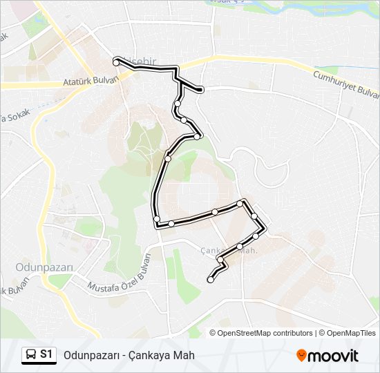 S1 Bus Line Map