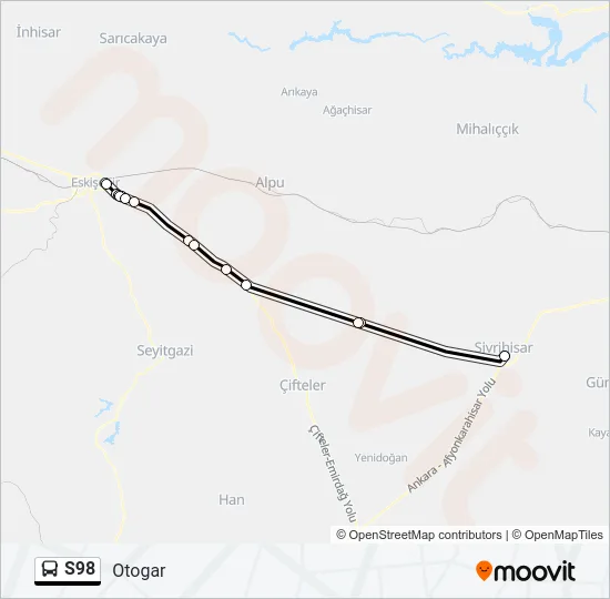 S98 Bus Line Map