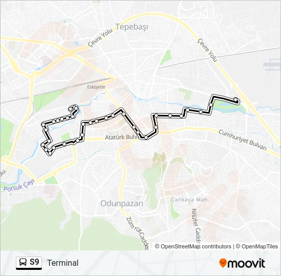 S9 Bus Line Map