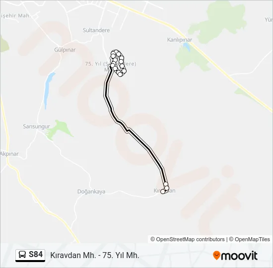 S84 Bus Line Map