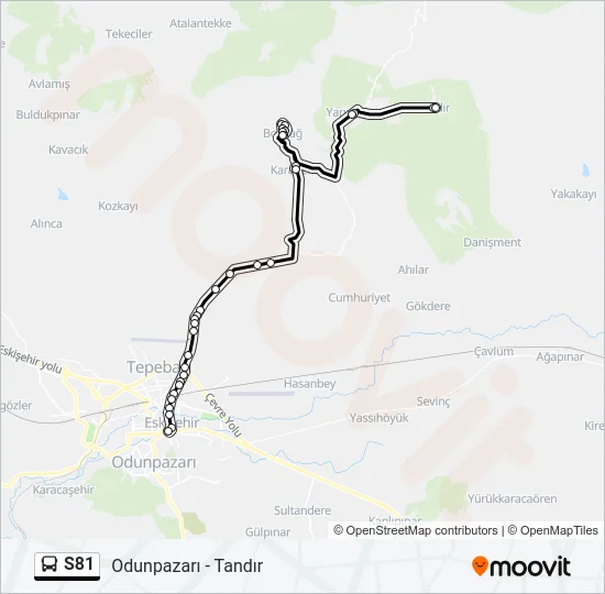 S81 Bus Line Map
