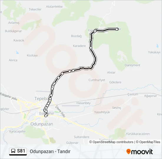 S81 Bus Line Map