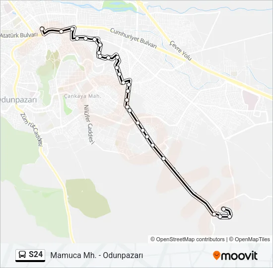 S24 Bus Line Map