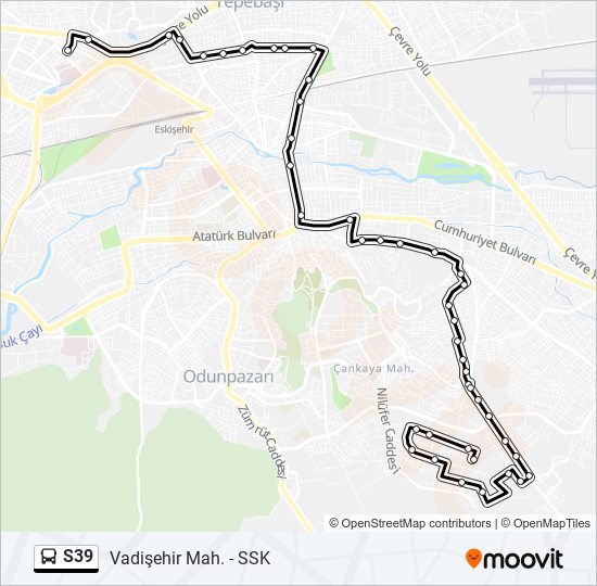 S39 bus Line Map