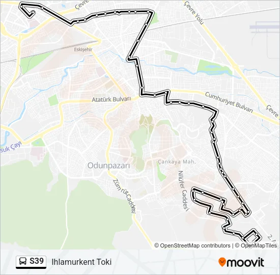 S39 Bus Line Map