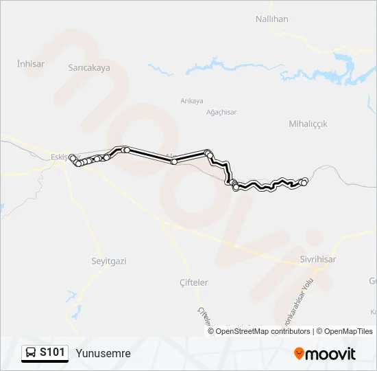 S101 Bus Line Map