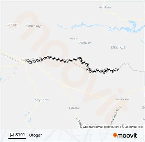 S101 Bus Line Map