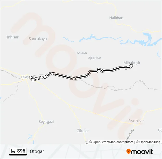 S95 Bus Line Map