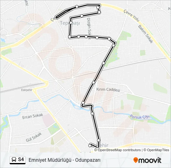 S4 Bus Line Map