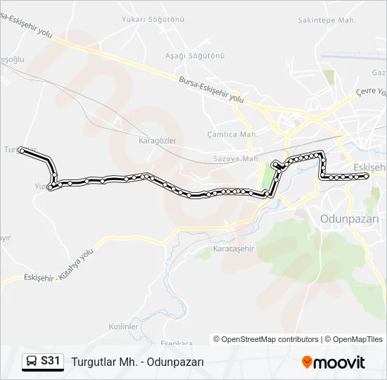 S31 Bus Line Map