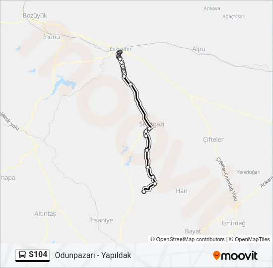 S104 Bus Line Map