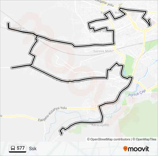 S77 Bus Line Map