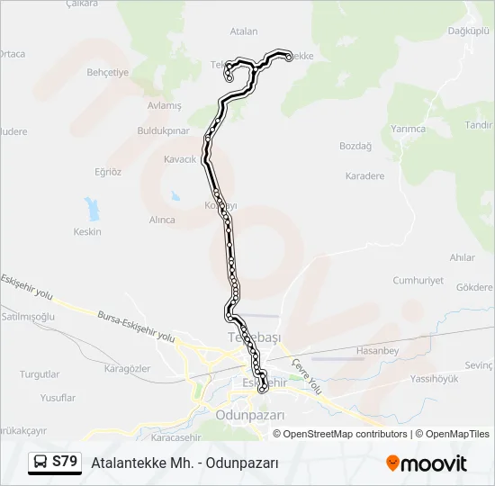 S79 Bus Line Map