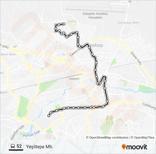 S2 Bus Line Map