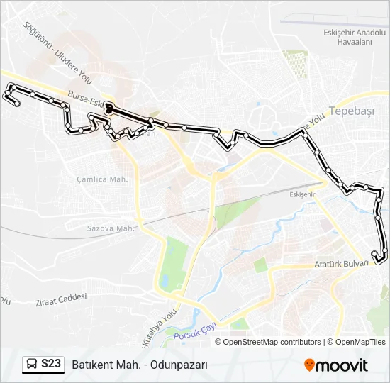 S23 Bus Line Map