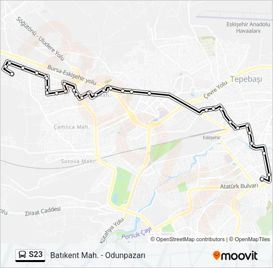 S23 Bus Line Map