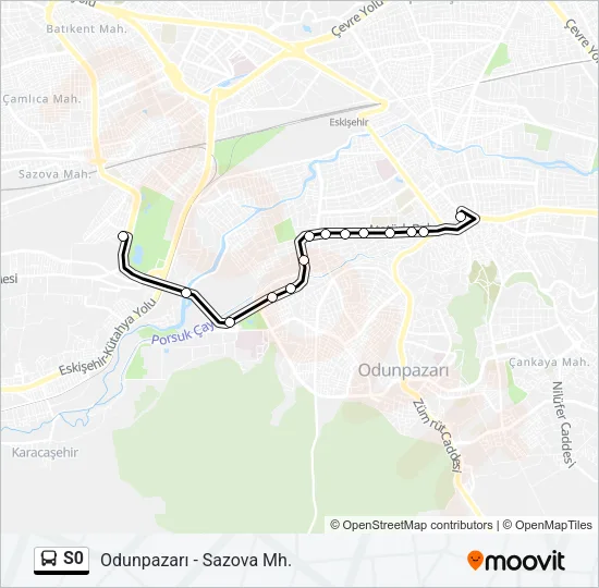 S0 Bus Line Map