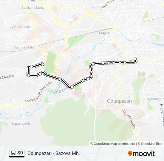 S0 Bus Line Map