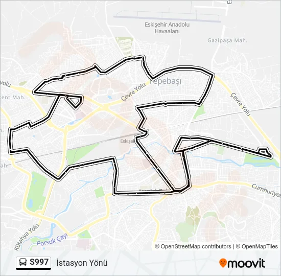 S997 Bus Line Map