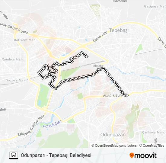 S29 NÖBET Bus Line Map