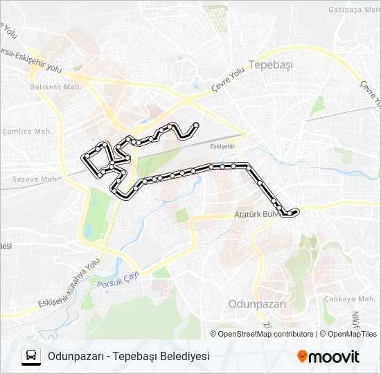 S29 NÖBET Bus Line Map