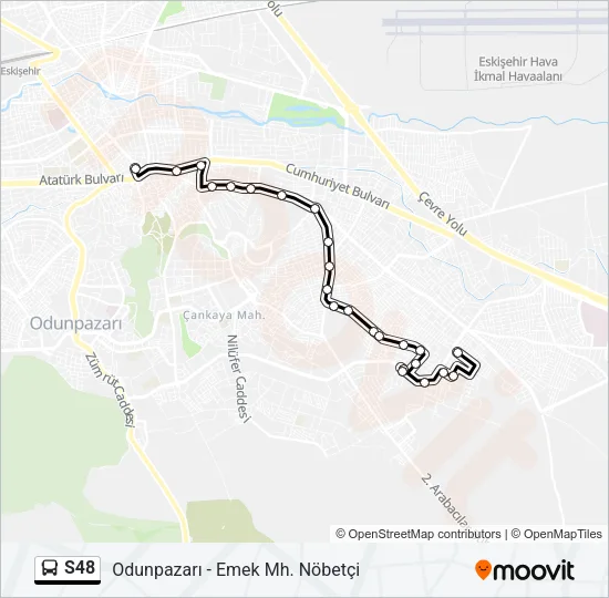 S48 Bus Line Map