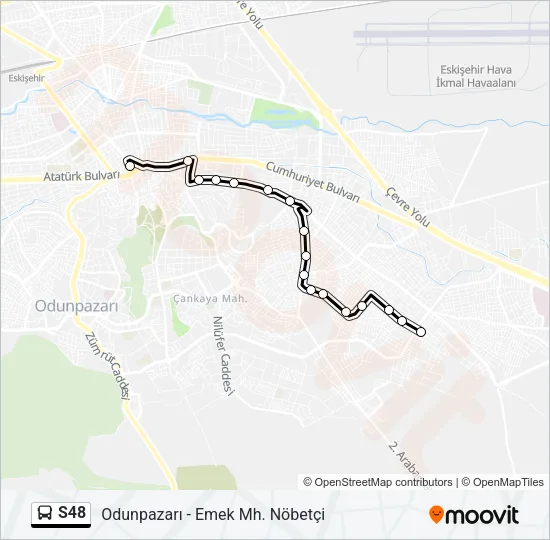 S48 Bus Line Map