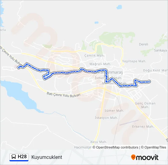 H28 Bus Line Map