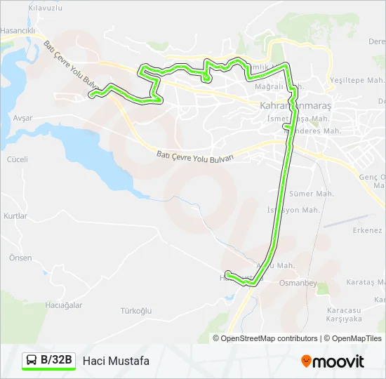 B/32B Bus Line Map
