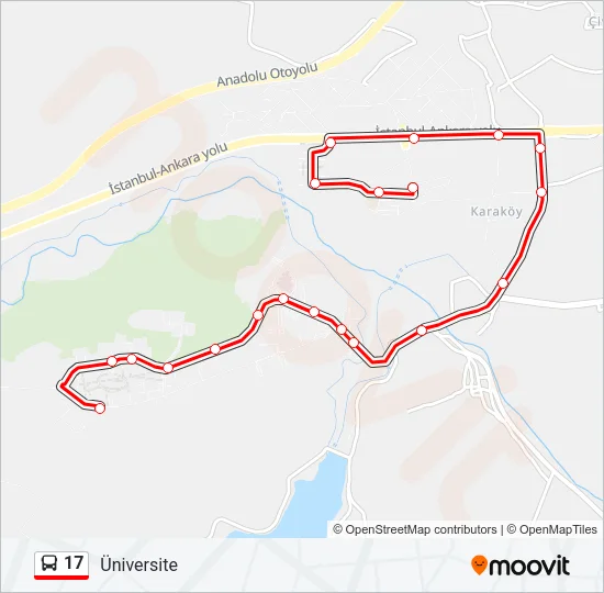 17 Bus Line Map