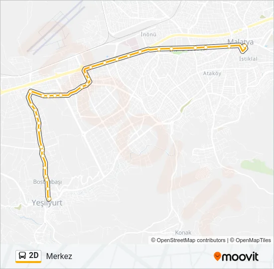 2D Bus Line Map