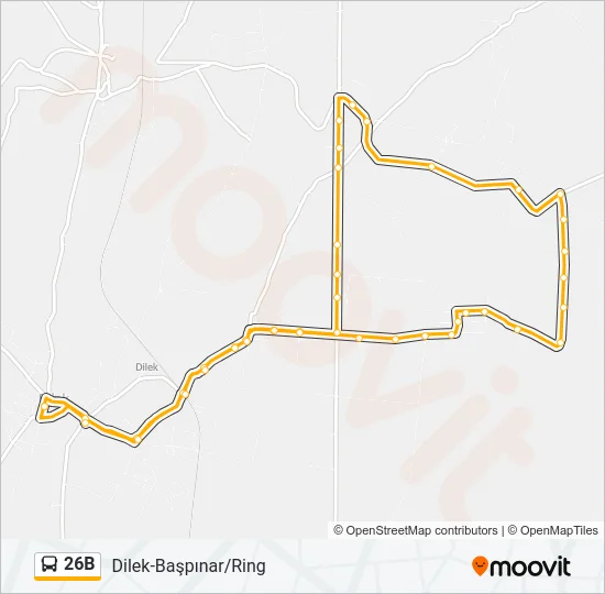 26B Bus Line Map