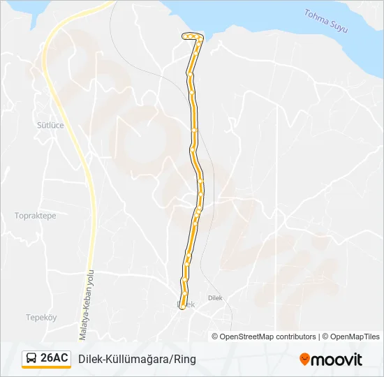26AC Bus Line Map