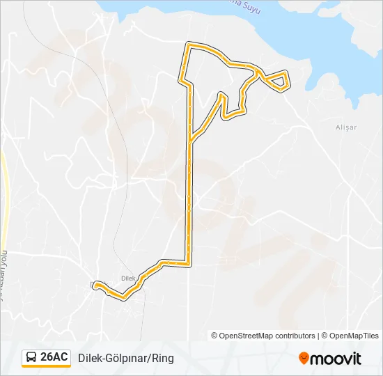 26AC Bus Line Map