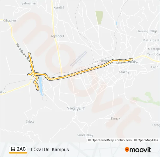 2AC Bus Line Map