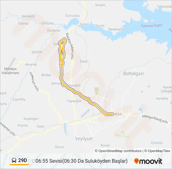 29D Bus Line Map
