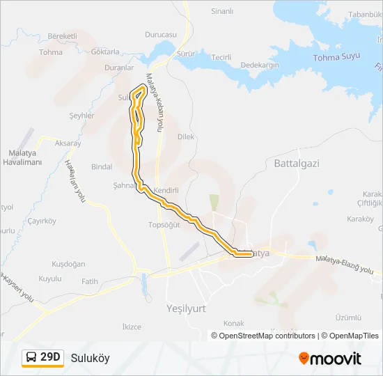 29D Bus Line Map