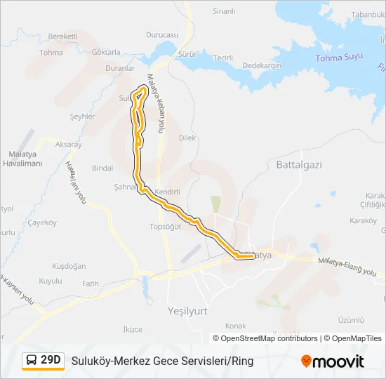 29D Bus Line Map