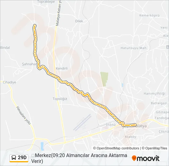 29D Bus Line Map