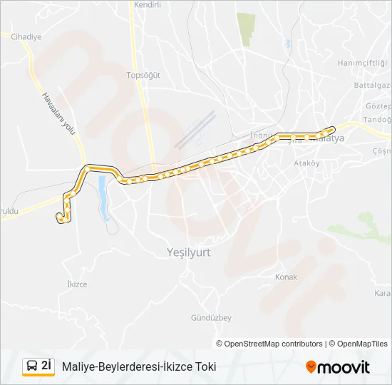 2İ Bus Line Map