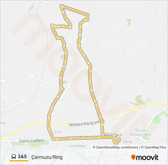 3AS Bus Line Map