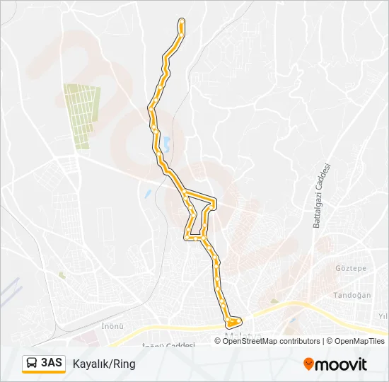 3AS Bus Line Map