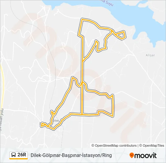 26R Bus Line Map