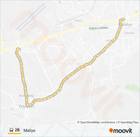 2B Bus Line Map